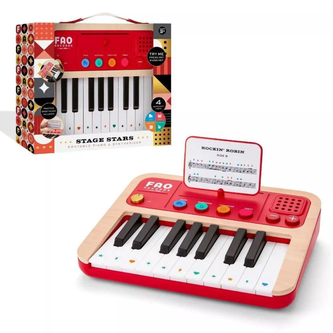 FAO Schwarz Stage Stars Portable Piano And Synthesizer