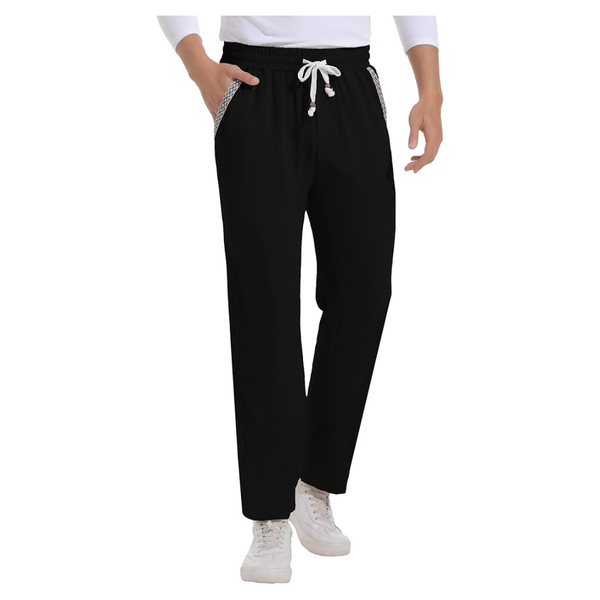 Men's Lightweight Relaxed Fit Stretch Elastic Pants (Various)