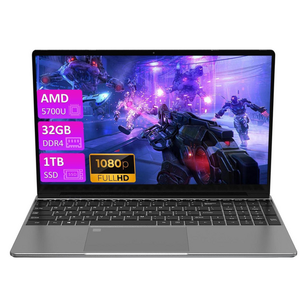 Auusda T152A-5700 15.6" FHD Gaming Laptop (Ryzen 7 5700U / 32GB RAM / 1TB SSD)