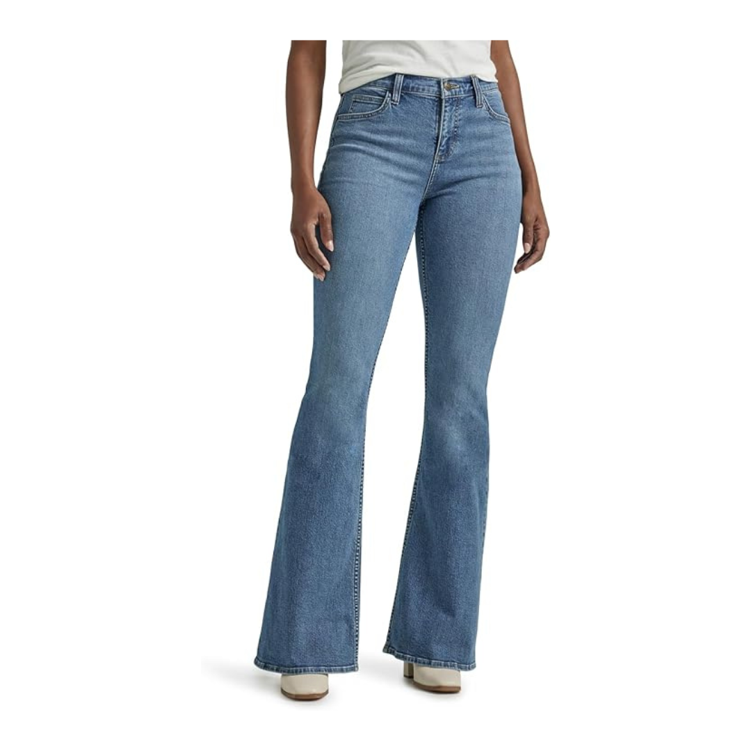 Lee Women's Legendary Mid Rise Flare Jeans