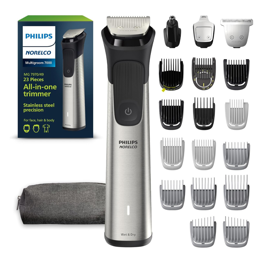 Norelco New Philips Multigroom Series 7000 Grooming Kit With Trimmer