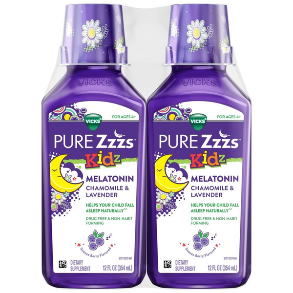 2-Pack Kidz Liquid Melatonin Sleep Aid (12oz Bottles)