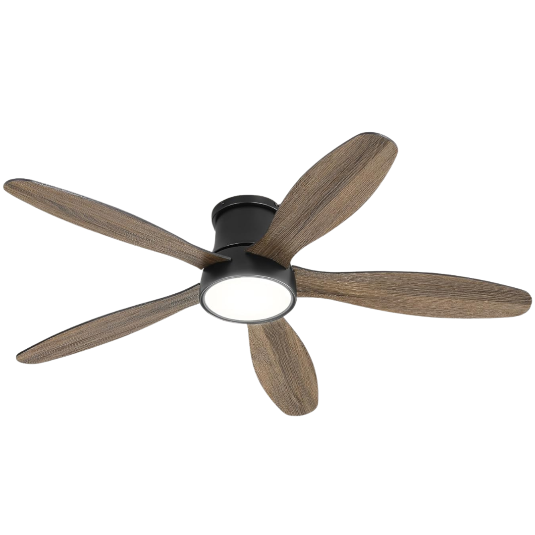 Zmishibo 52 Inch Flush Mount Low Profile Ceiling Fan