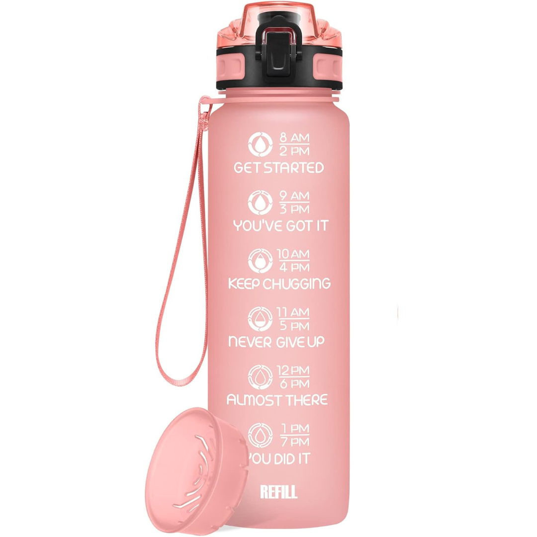 Motivational 32 Oz/24 Oz Water Bottle With Time Marker