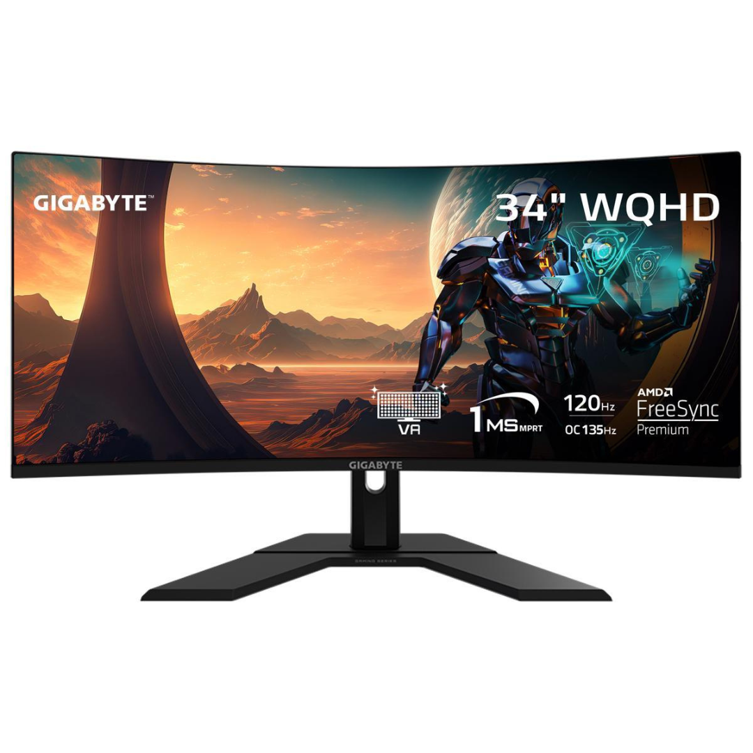 Gigabyte GS34WQC 34" Curved WQHD VA Gaming Monitor