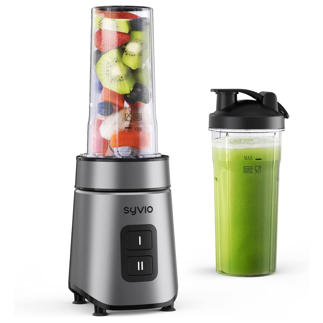 Syvio 600W 2-Speed Portable Smoothie Blender W/ 20Oz 2-Sport Cup