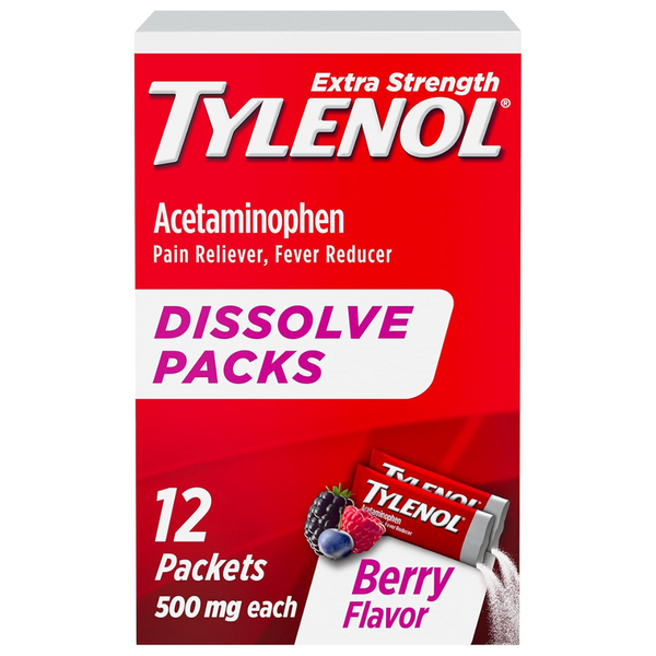 12-Count Tylenol Extra Strength Dissolve With Acetaminophen (Berry)