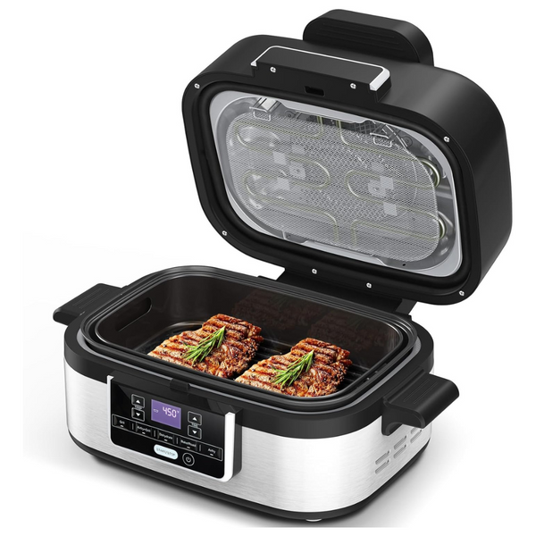 Cowsar 1450W 5-In-1 Nonstick Smokeless Electric Indoor Grill Sets