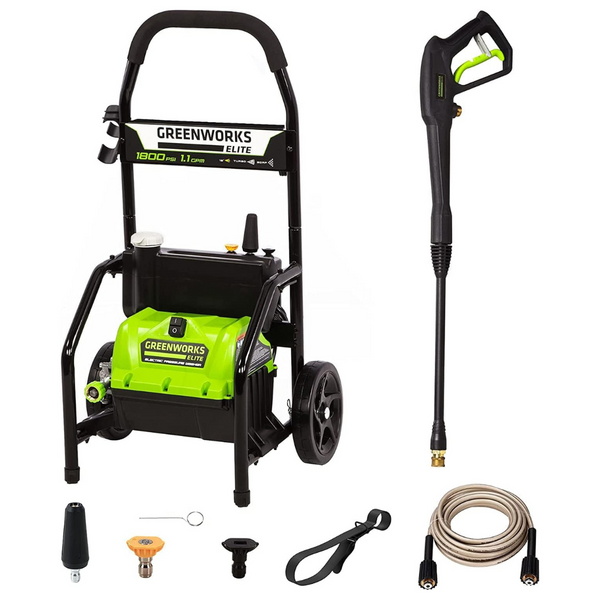 Greenworks PW-1800 1800 PSI 1.1 GPM Electric Pressure Washer