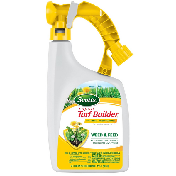 Scotts Liquid Turf Builder With Plus 2 Weed Control Fertilizer (32 Fl Oz)