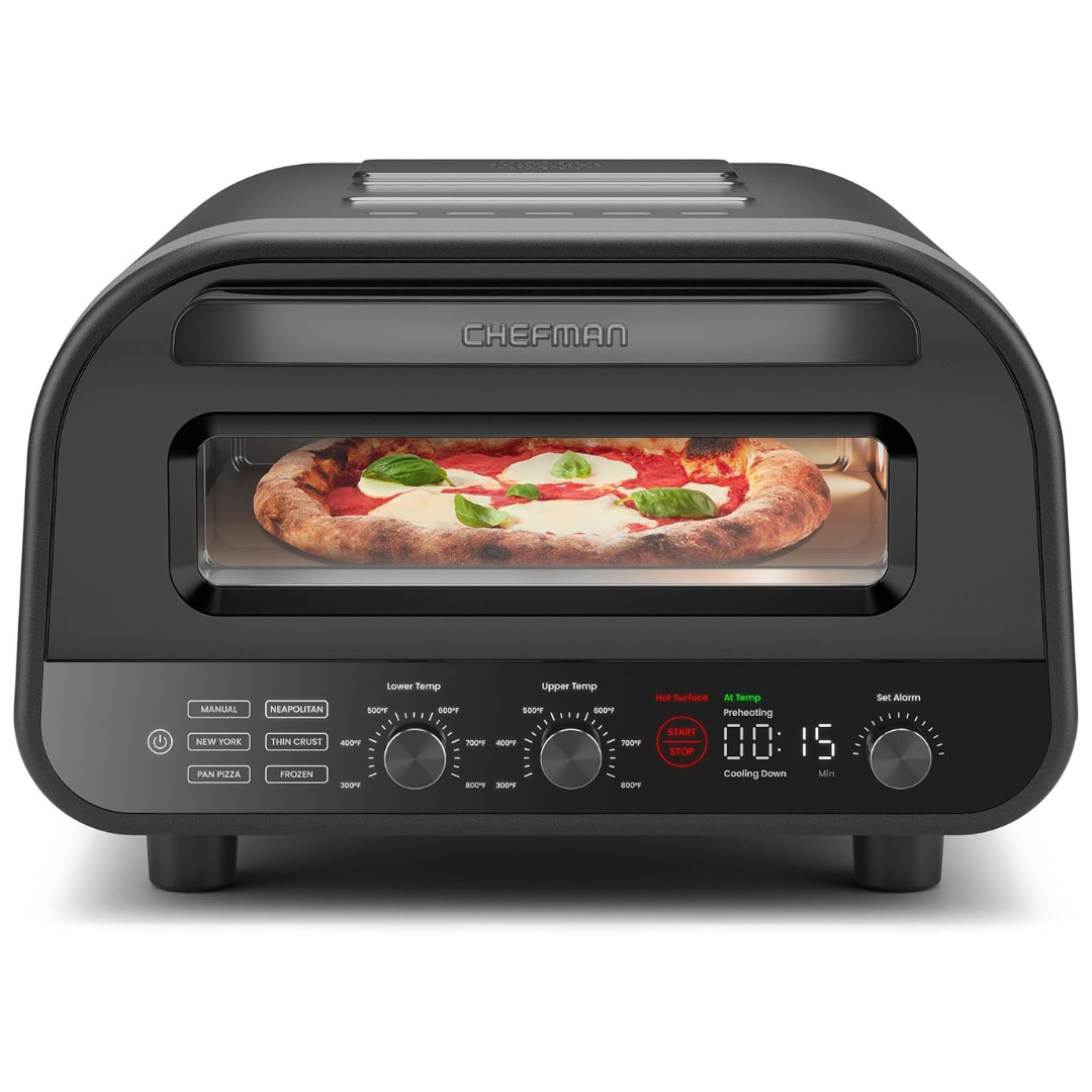 Chefman Home Slice Indoor Electric Pizza Oven (Black)