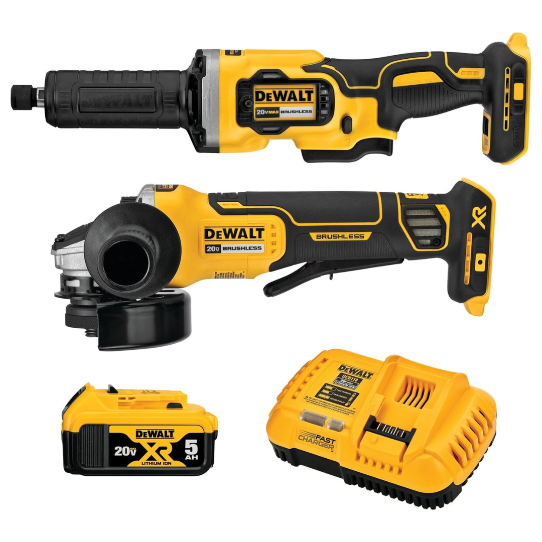 Dewalt 20V MAX XR Brushless Cordless 2-Tool Grinder Kit