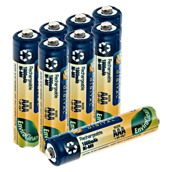 8-Pack Synergy Ultra High Capacity Digital Rechargeable AAA Batteries