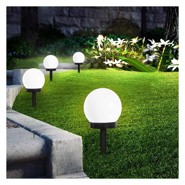 8-Pack Waterproof LED Solar Globe Powered Garden Light