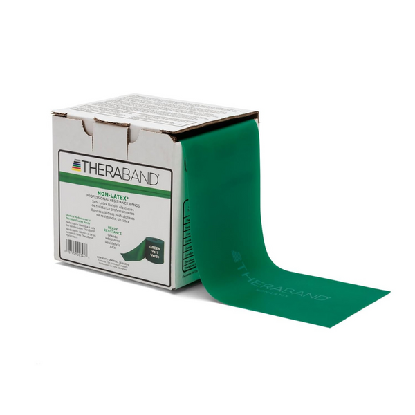 THERABAND 25 Yard Roll Heavy Green Non-Latex Professional Resistance Band