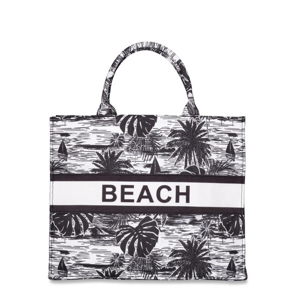 London Fog Women's Beach Canvas Tote Bag