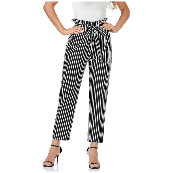 Women's Pants Casual Trouser Paper Bag Pants