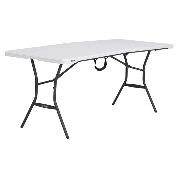 Lifetime 6-Foot Fold In Half Table, Light Commercial