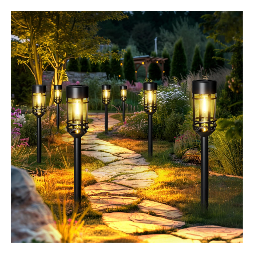 8-Pack Solpex Outdoor Solar Pathway Lights