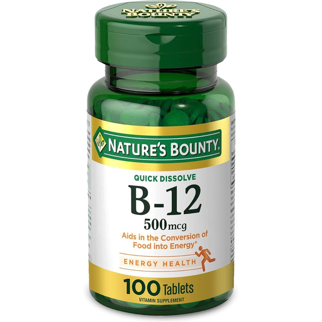 100-Count Nature's Bounty Vitamin B12 Quick Dissolve Tablets