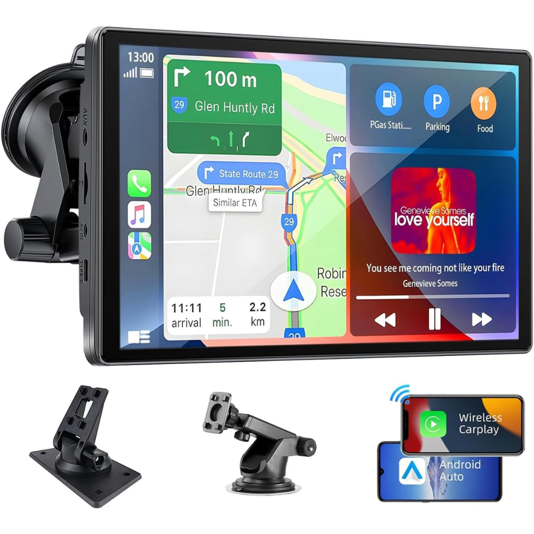 Wireless Touch Screen 7 Car Stereo w/Carplay & Android Auto