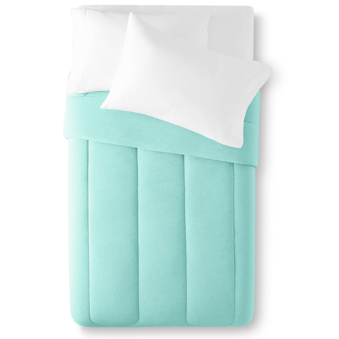 Mainstays Jersey Knit Comforter, Twin/Twin XL, Mint