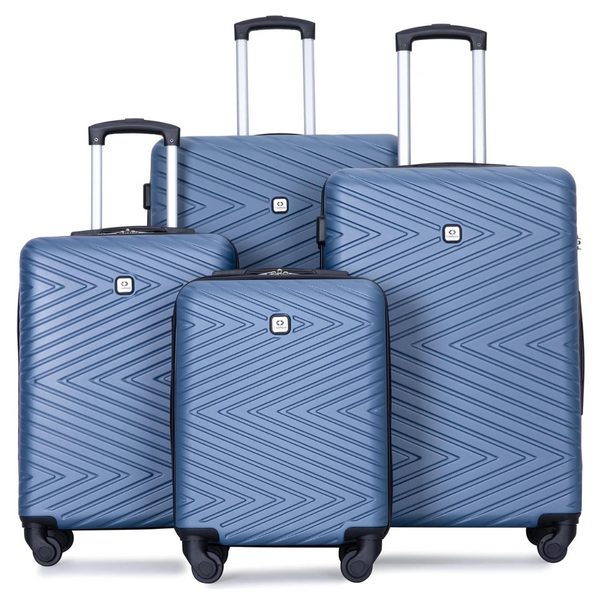 4-Piece Travelhouse Hardshell Luggage Set Hardside Lightweight Suitcase (Various)