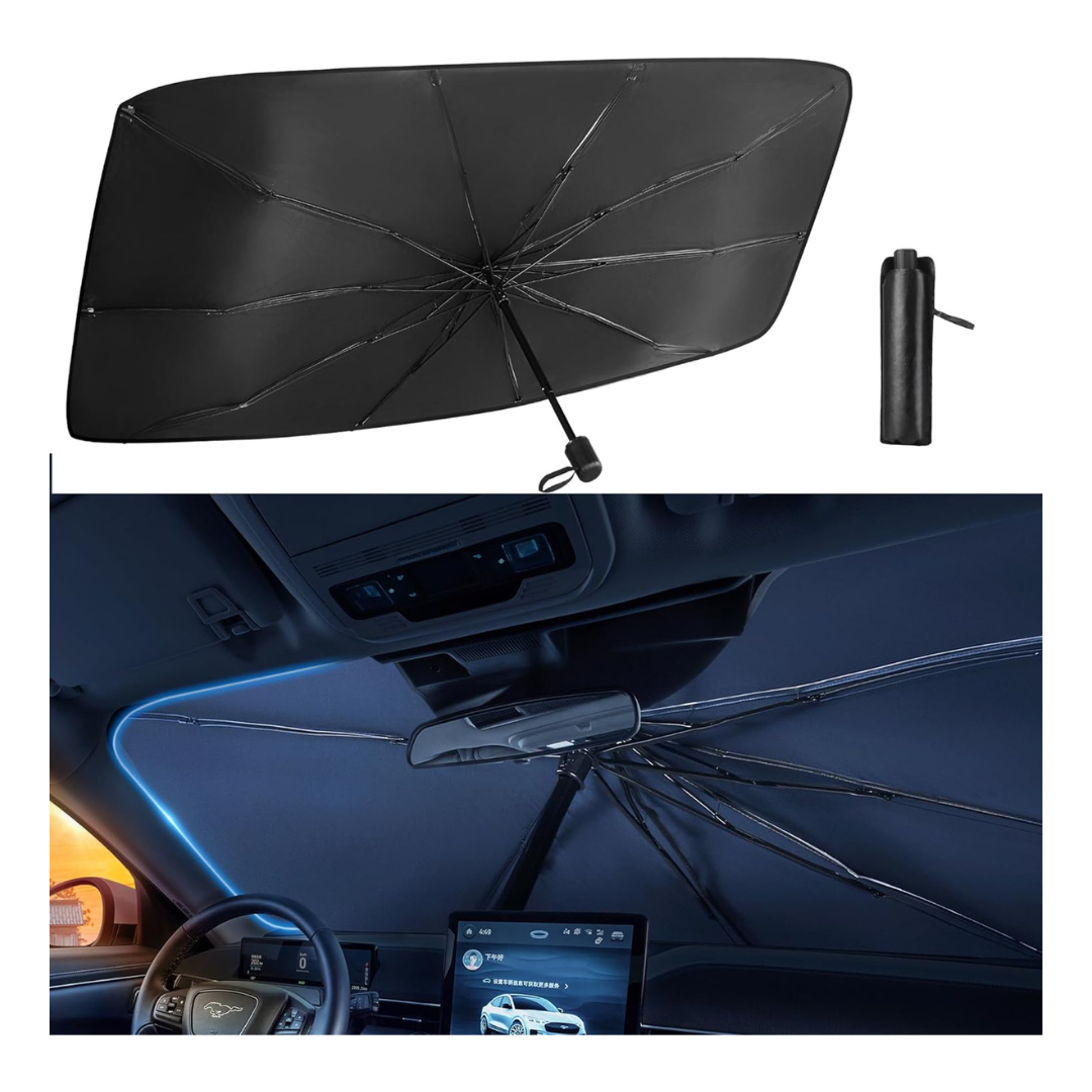 Car Front Window Sun Shade Umbrella Windshield (57''x 31'')