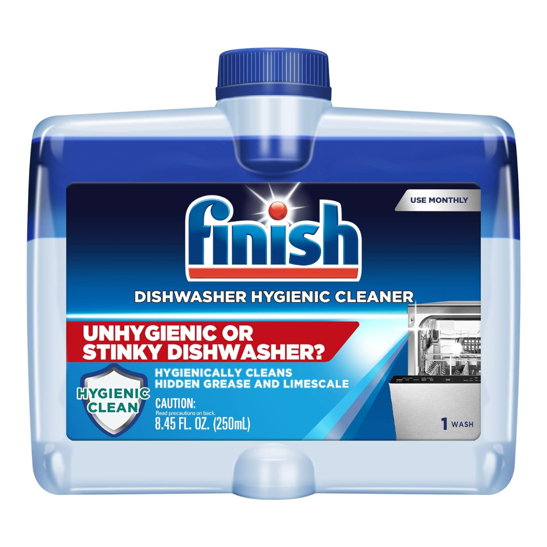 8.45oz Finish Dual Action Liquid Dishwasher Cleaner (Fresh)