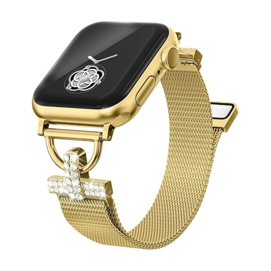 Gold Watch Bands Compatible With Apple Watch For Women