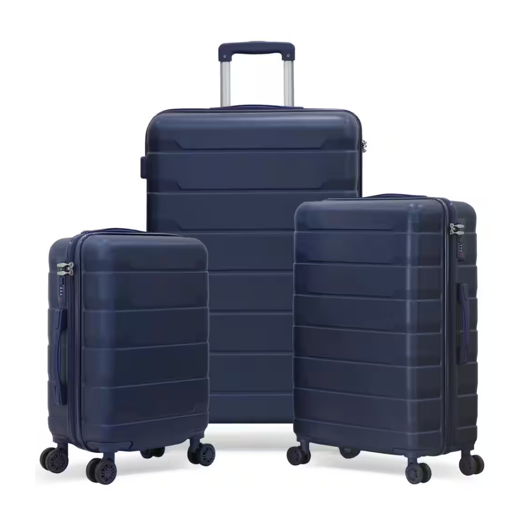 3-Piece Hikolayae TSA Compliant Nested Hardside Luggage Set