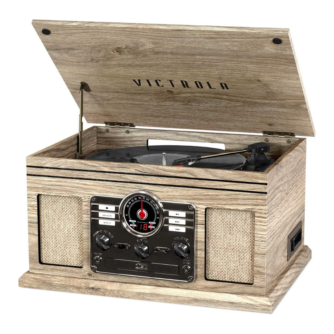 Victrola Nostalgic 6-In-1 Bluetooth Record Player & Multimedia Center