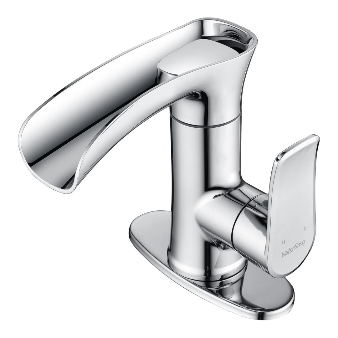 Watersong Single Handle Waterfall Bathroom Faucet