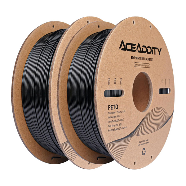 2-Pack PETG 1.75mm Strong PETG 3D Printing Filament