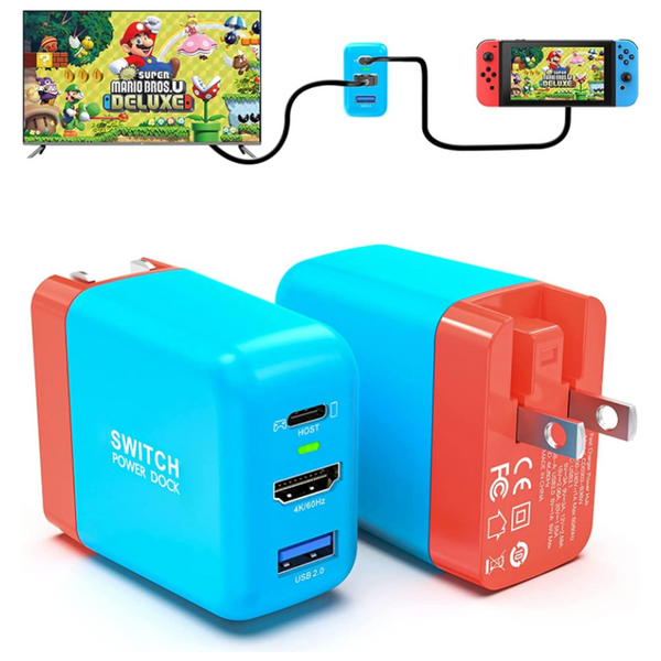 Mirabox 36W Charger For Nintendo Switch With USB-C Cable (3 Colors)