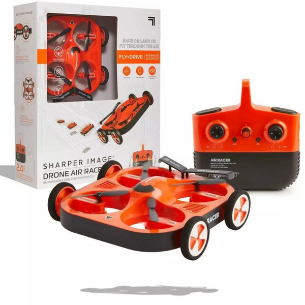 Sharper Image Toy RC Drone Air Racer Dual-Function Vehicle