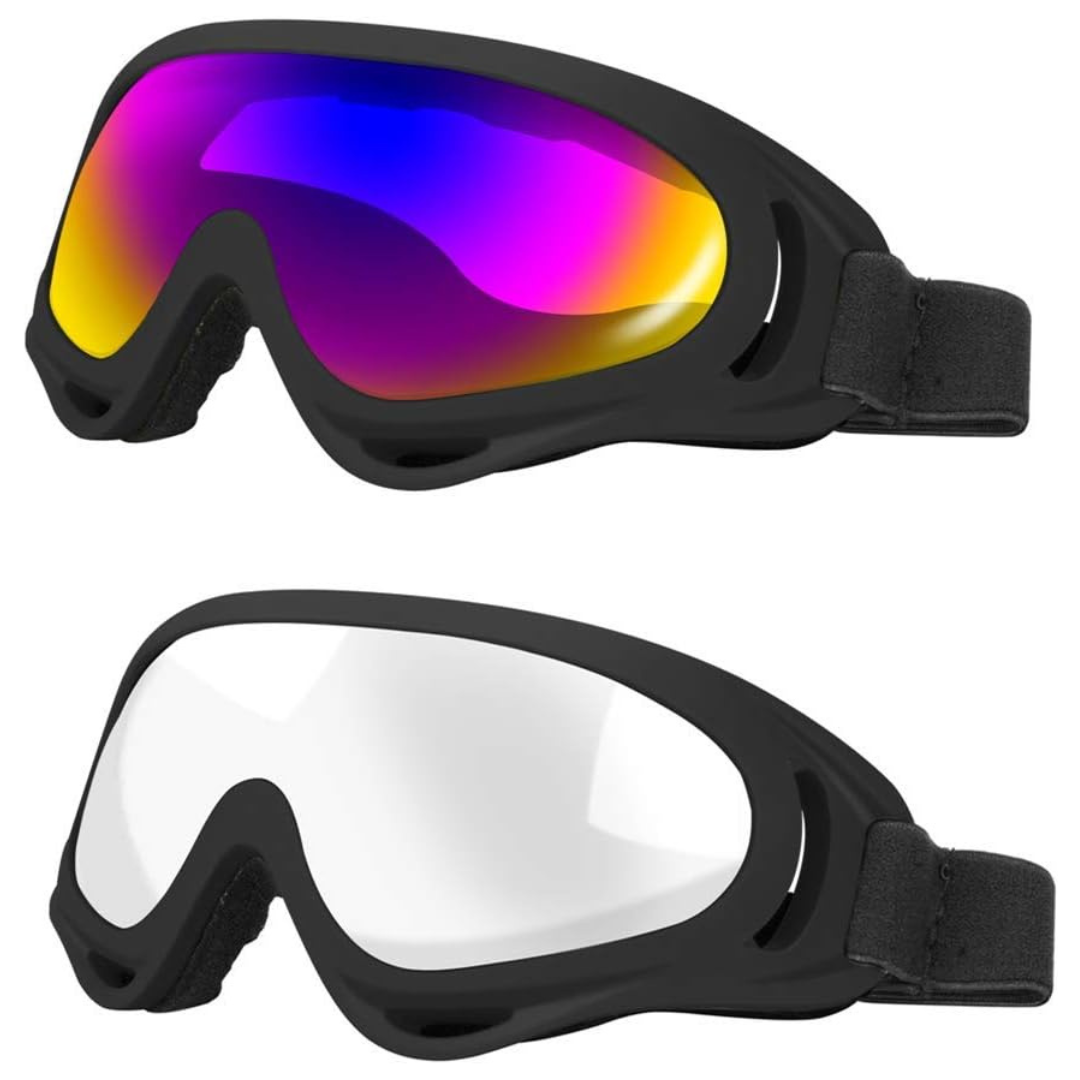 2 Pack Ski Snowboard Motorcycle Goggles