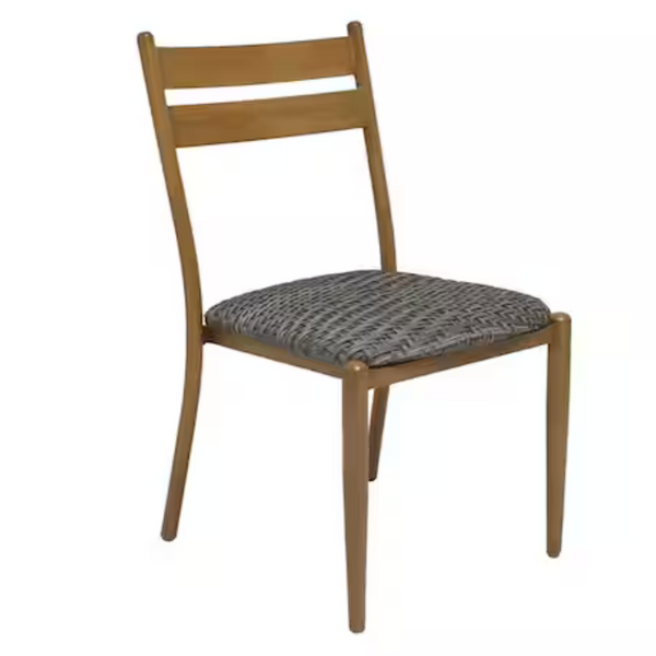 6-Pack Crenshaw Park Stationary Padded Metal & Wicker Dining Chair