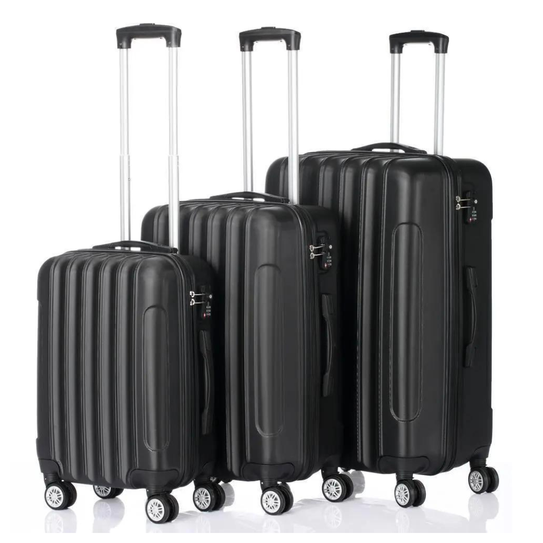 3-Piece FCH Hardside Lightweight Spinner Luggage Bag Set (20/24/28")