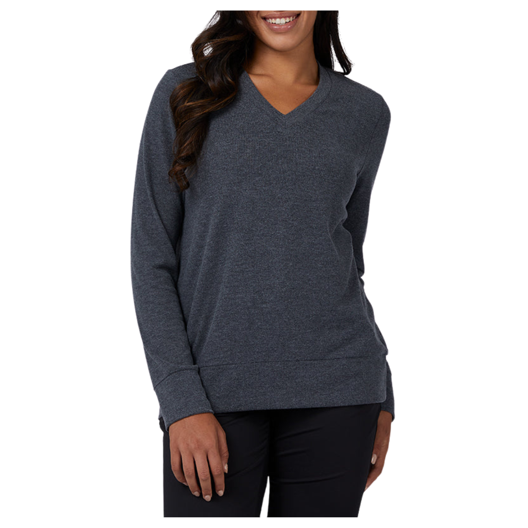 32 Degrees Women's Soft Sweater Knit Vneck Top