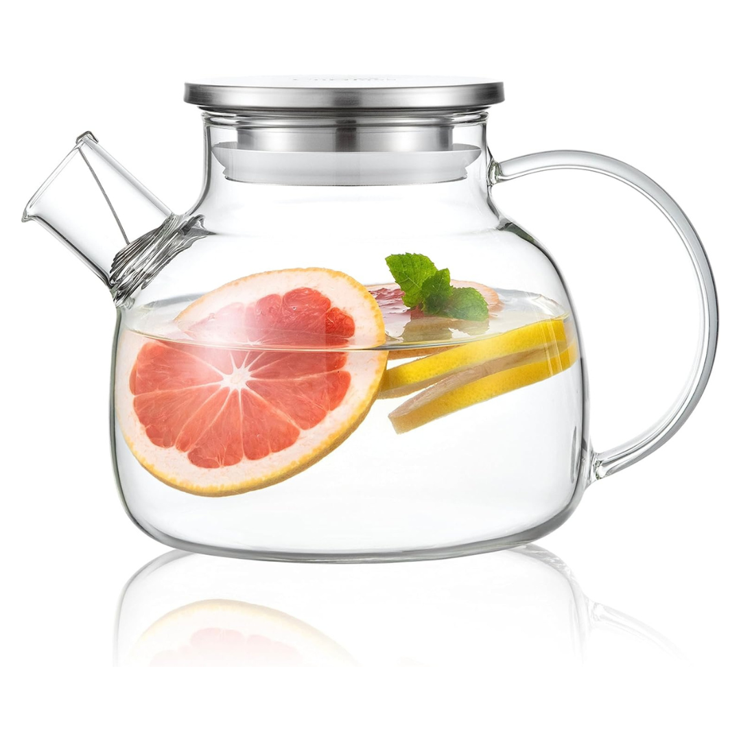 CnGlass Glass Teapot 30.4Oz Tea Kettle With Removable Infuser