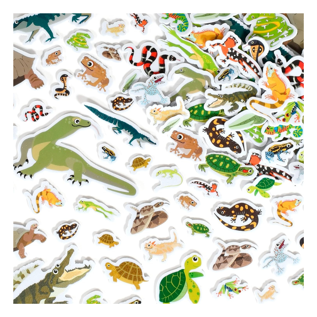 184-Piece Ready 2 Learn 3D Snake Stickers (Reptiles & Amphibians)