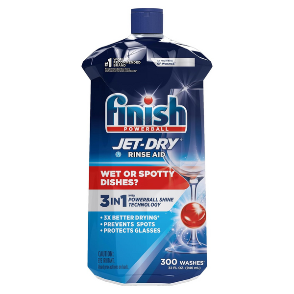 Finish Jet Dry Dishwasher Rinse Aid 32-Oz.