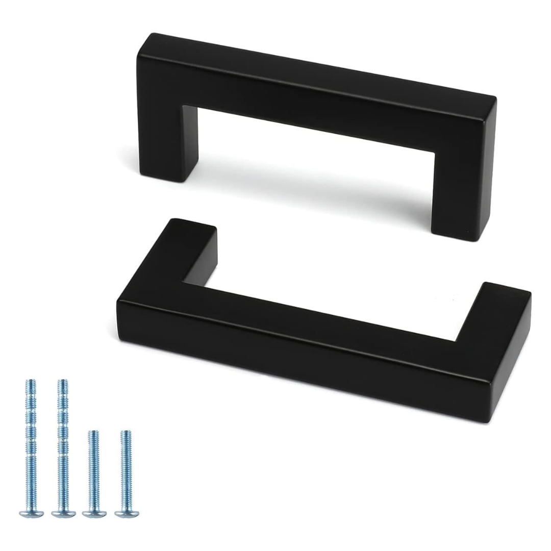 5 Pack 3 Inch Black Cabinet Handles