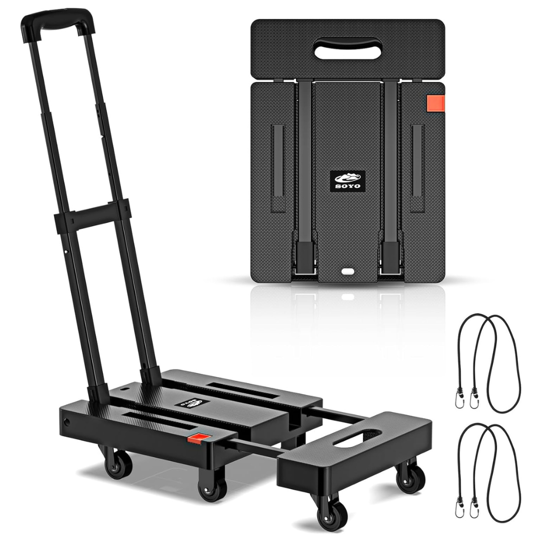 Soyo Portable Folding 6 Wheels Collapsible Luggage Cart