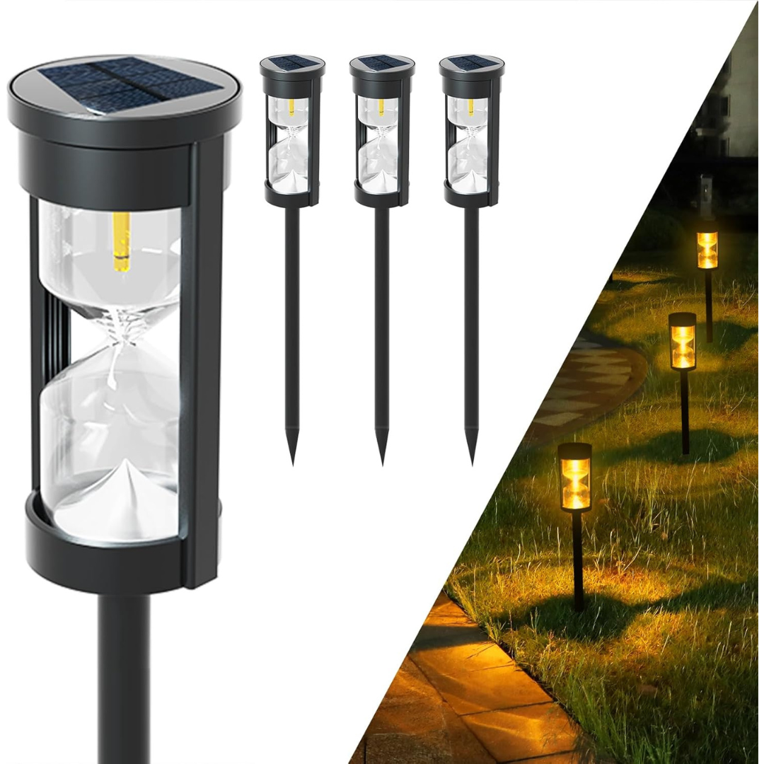 4-Pack IP65 Waterproof Solar Pathway Lights Decoration