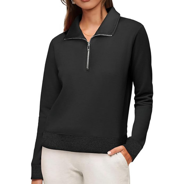 Women's 2024 Half Zip Pullover Cropped Hoodies Sweatshirts (Various)