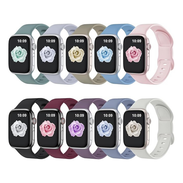 10 Pack Bands Compatible With Apple Watch (Various)