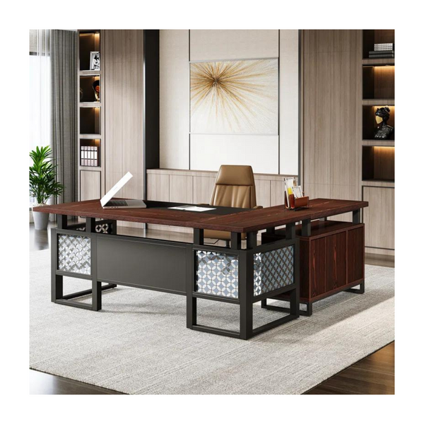 Latitude Run 63" Modern Office L-Shaped Executive Desk