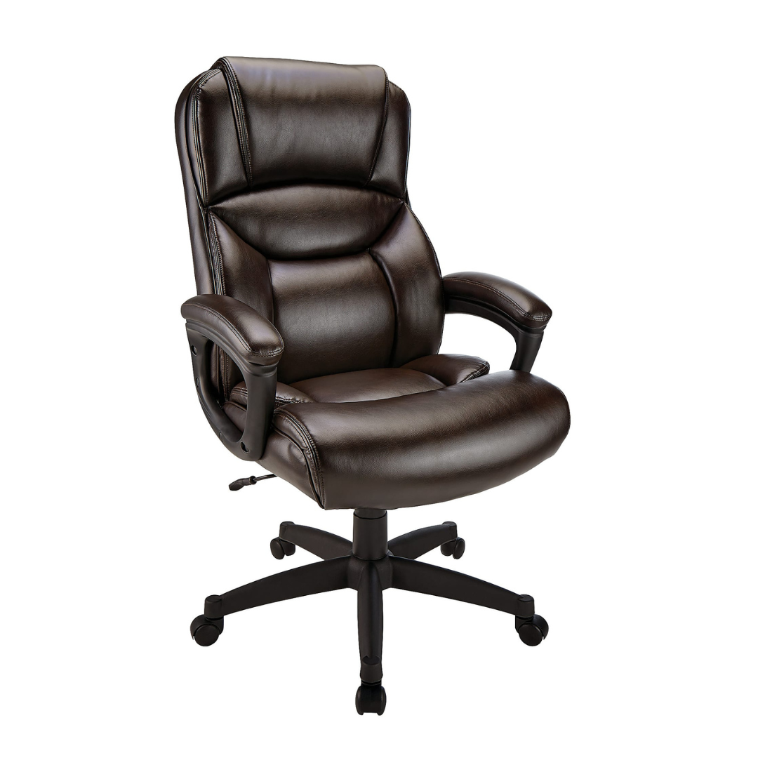 Realspace Fennington Bonded Leather High-Back Executive Chair